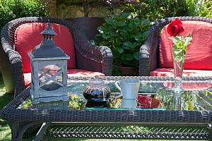 Armchairs in the garden